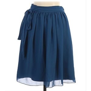 Ceremony Wrap Skirt Chiffon Deep Teal Joanna August Flowy Size Medium NWT